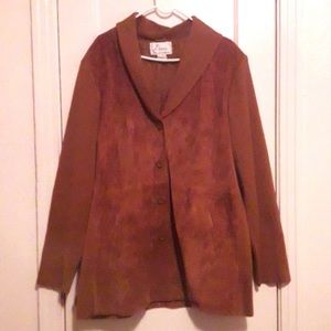 Louis dell olio suede sweater jacket
